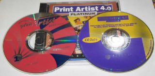 Artist Gold 2002 Desktop Publishing Set Bonus Graphic Program