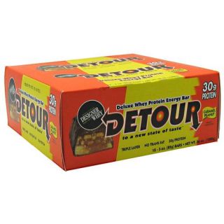 Detour Bar Deluxe Whey Protein Energy Bar 12 Bars 85g