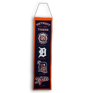 Detroit Tigers 32 Wool Heritage Banner MLB