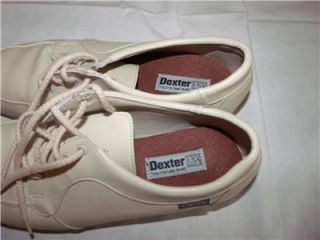 mens dexter beige leather bowling shoes rh 10 3e wide