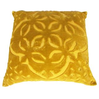 Pcs Yellow Velvet Pillow Case Decorative Patch Work Cushion Cover