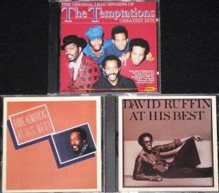 David Ruffin Eddie Kendricks The Temptations 3 Greatest Hits CDs RARE
