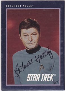 Star Trek 25th Annivers 267 DeForest Kelley Autograph