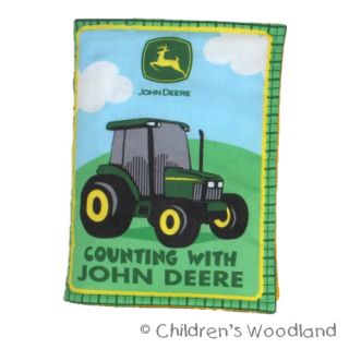 JOHN DEERE CLOTH/SOFT BOOK KID~BABY~TRACTOR~FARM~COUNTING~NUMBERS