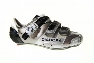 Diadora Team Racer Road Bike Shoe 42 Silver New MenS