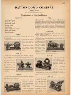 Dayton Dowd Centrifugal Pumps Process Acid Oils 1936 Ad