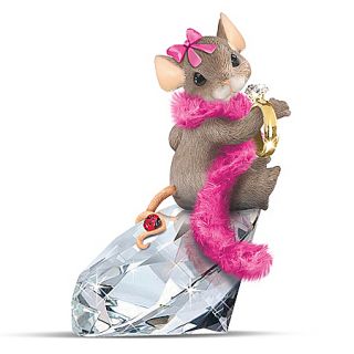 Charming Tails Diamond Dreamer Maxine Mouse Figurine by Hamilton