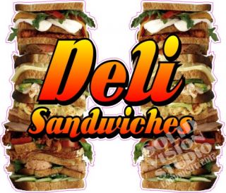 14 Deli Sandwiches Bar Restaurant Concession Trailer Vinyl Food Menu