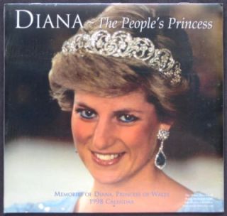 Original 1998 Princess Diana Calendar SEALED in Plastic