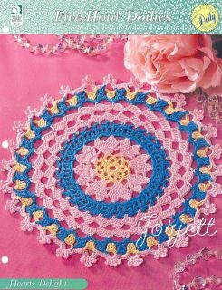 Hearts Delight Doily Five Hour Doilies Crochet Pattern