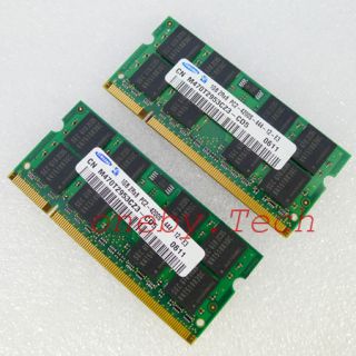 New 2GB 2x1GB DDR2 PC4200 DDR533 533MHz 200pin DDR2 SODIMM Laptop