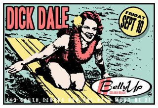dick dale belly up tavern 9 10 2004 artist scrojo 19 x 13 inches