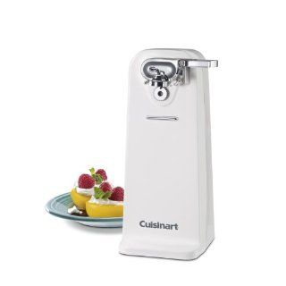 Cuisinart Deluxe Electric Can Opener White One Touch Auto Jar Tin Free