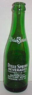 Dixie Spring Beverage Dickson City PA Green 7 oz ACL Picture of