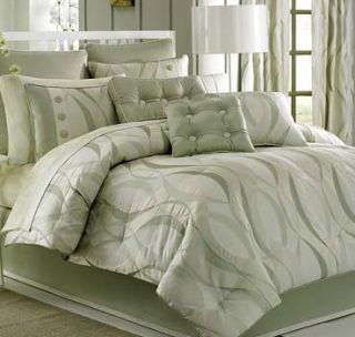 Croscill Delray Square Fashion Boudoir 3 Pillow Set Sea Foam Mint
