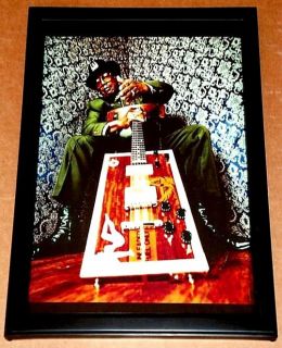 Bo Diddley Blues Legend with Box Guitar Framed Tribute