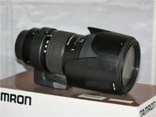 Comes with box, factory Tamron lens bag, lens hood, rear lens cap and