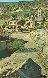1960s Death Valley Scottys Prospector Shack & Castle CA California