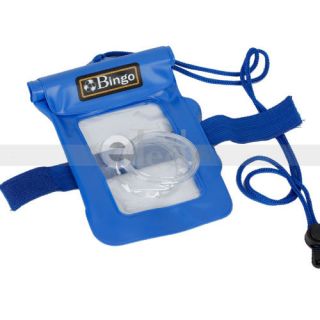  Water Digital Camera Case Pouch Dry Bag Beach Case 20M Blue