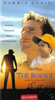The Rookie Walt Disney Pictures Dennis Quaid VHS