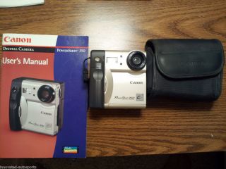 Canon PowerShot 350 Digital Camera Silver and Black 6 MM Lens
