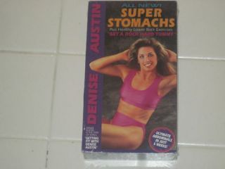 Denise Austin All New Super Stomachs VHS Video New