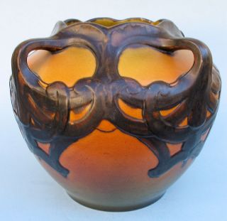 Handle Art Nouveau Karen Hagen Vase Ipsen Pottery Denmark