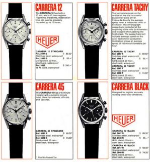 Vintage Heuer Carrera Decimal Chronograph Valjoux 72 Very Clean