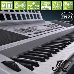 MIDI Silver Electric Keyboard Music Digital Personal Electronic Piano