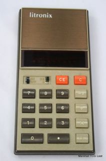 Vintage Litronix 1100 Switchable Decimals Calculator