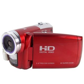  MP Speed HD DV Digital Video Camera 3 0TFT LCD Camcorder Red