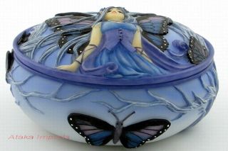 Blue Diadem Fairy Jewelry Trinket Box Meredith Dillman