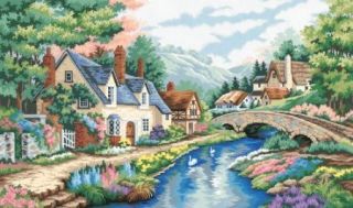 Valley of the River Beck Dimensions Paint by Number 91041 20 x 12 NEW