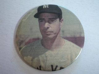Joe DiMaggio Yankees Large 4 Very RARE Pin Button Yankees