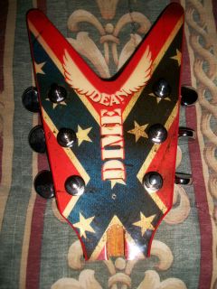 DIMEBAG DARRELL DIXIE REBEL HEADSTOCK WITH CHROME GROVER 3 3 TUNERS