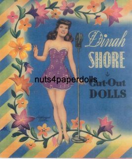Vintage Dinah Shore Paper Dolls Laser Repro Free SHW 2