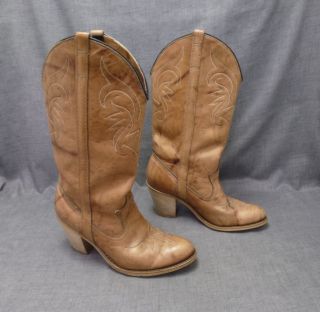 Dingo Womens 6M Cowboy Western Boots 7316 Sandalwood light brown tan w