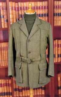 vintage derby tweed norfolk jacket 40