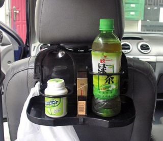 Car Dining Tray Back Seat Food Drink Meal Table Desk Bottle Cup Holder