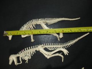 Prehistoric Dinosaurs Bones Skeleton Plastic Toy Animal Figure Lot of