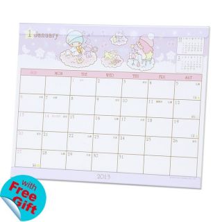2013 Little Twin Stars Desk Calendar Plan 19 x 15 cm 7 5 x 5 9 w
