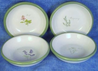 Sonoma Herb Garden Set 4 Olive Oil Dipping Dishes 3 3 8