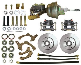  64 Chevy Full Size Disc Brake Conversion Kit With Power Conversion Kit