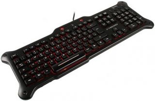 Gaming Computer Keyboard Wired with LED Lighted Keys Saitek Cyborg V 5