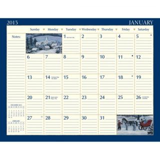 2013 Lang Co FOLK ART Desk Pad Calendar Artwork by Mary Singleton