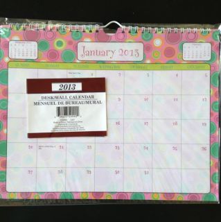 2013 Wall Desk Pad Scheduling Monthly Calendar planner organizer