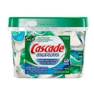 Cascade Complete 2 in 1 ActionPacs Dishwasher Detergent 48 ea