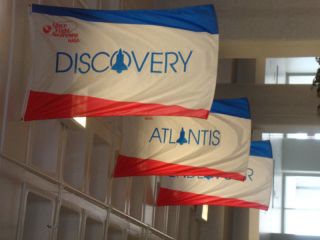 Authentic Space Shuttle Discovery Flag 4 ft.x 6 ft. NASA STS