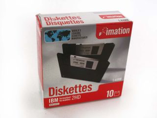 Lot 10 Genuine Imation Floppy Disk Diskettes—3 5—3 1 2 inch—1