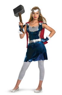 The Avengers Movie Thor Girls Teen Junior Costume Comic Marvel Heroine